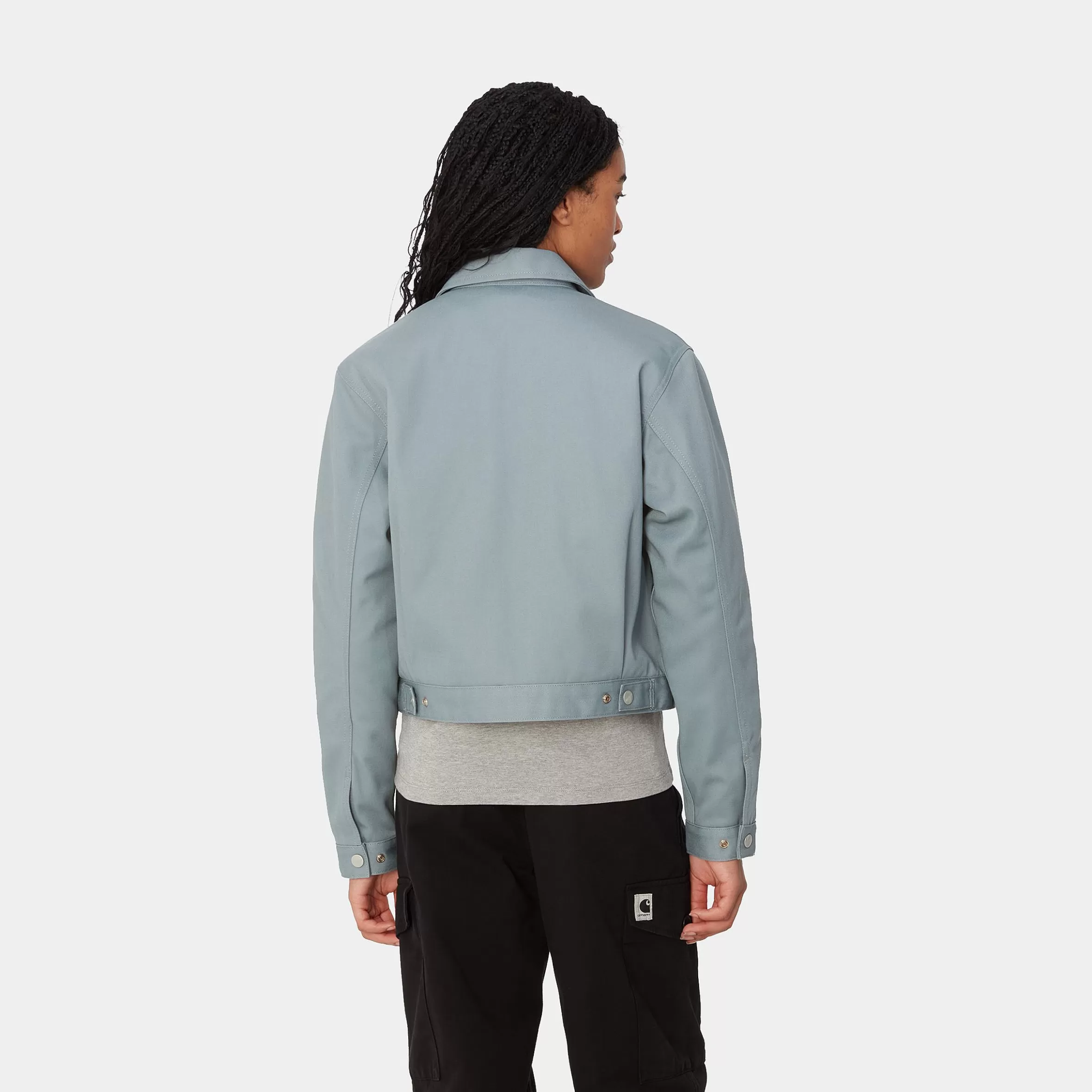 Blusões | Carhartt WIP W' Module Script Jacket Dove Grey / Black