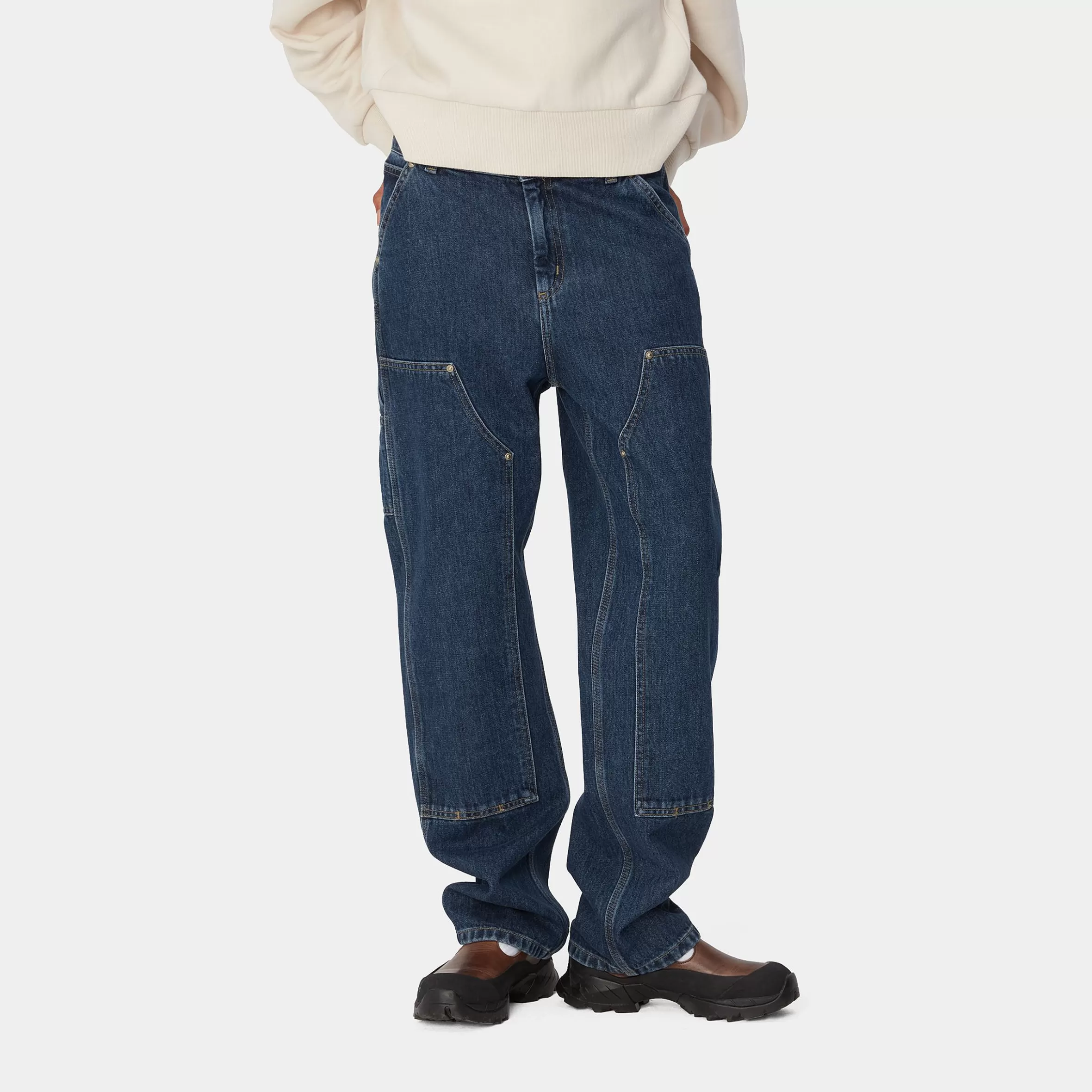 Calças | Carhartt WIP W' Nashua Double Knee Pant Blue