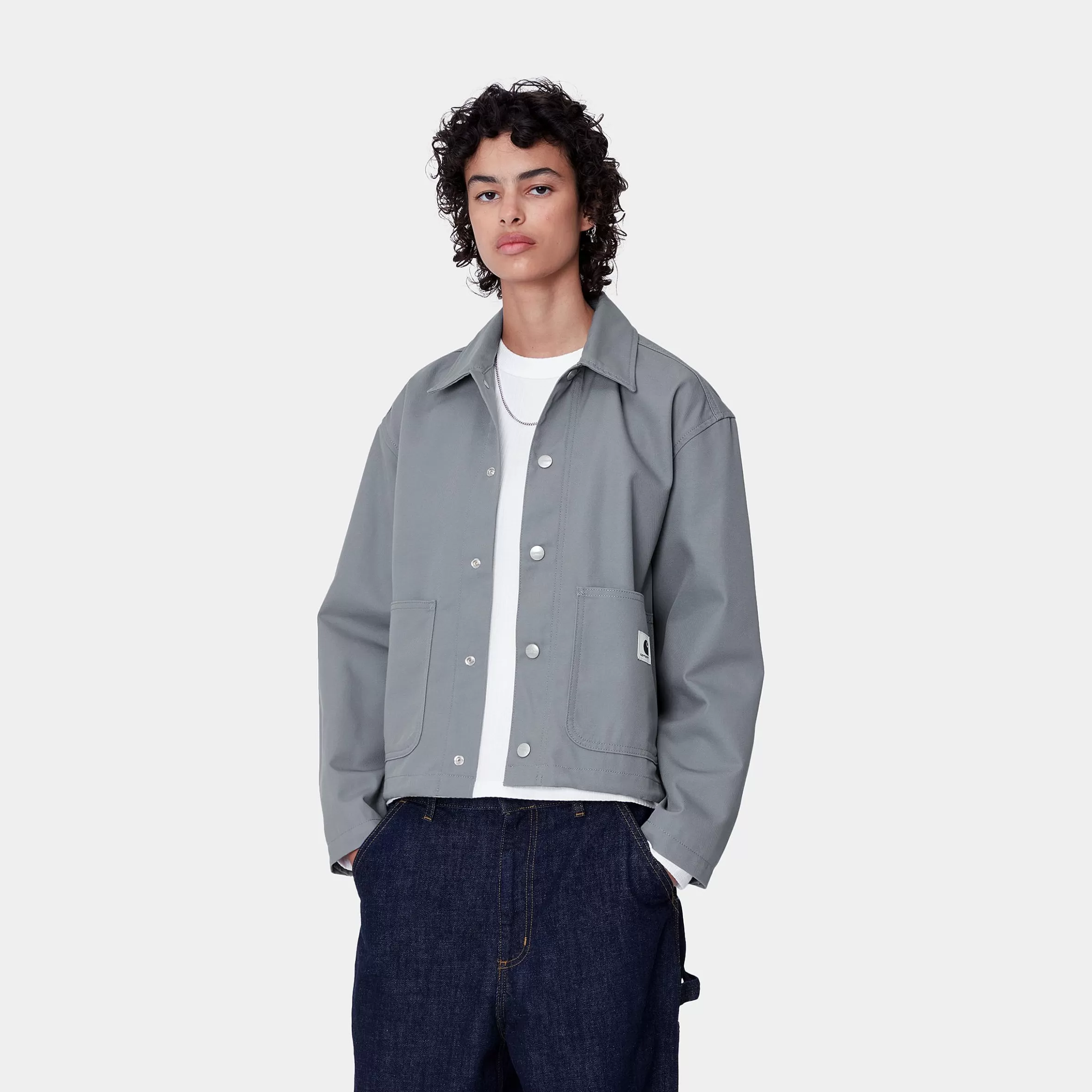 Blusões | Camisas | Carhartt WIP W' Simple Shirt Jac Dove Grey