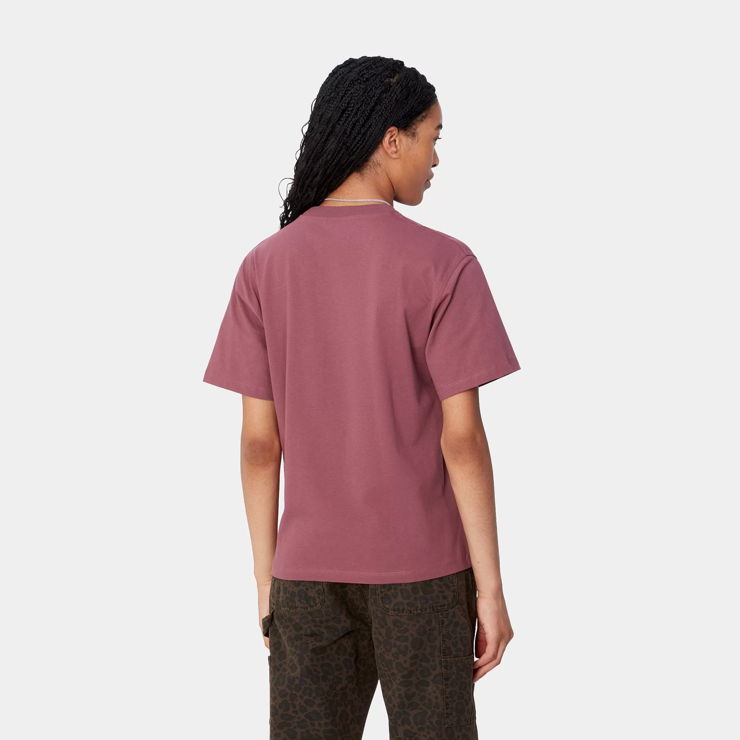 T-Shirts | Carhartt WIP W' S/S American Script T-Shirt Dusty Fuchsia