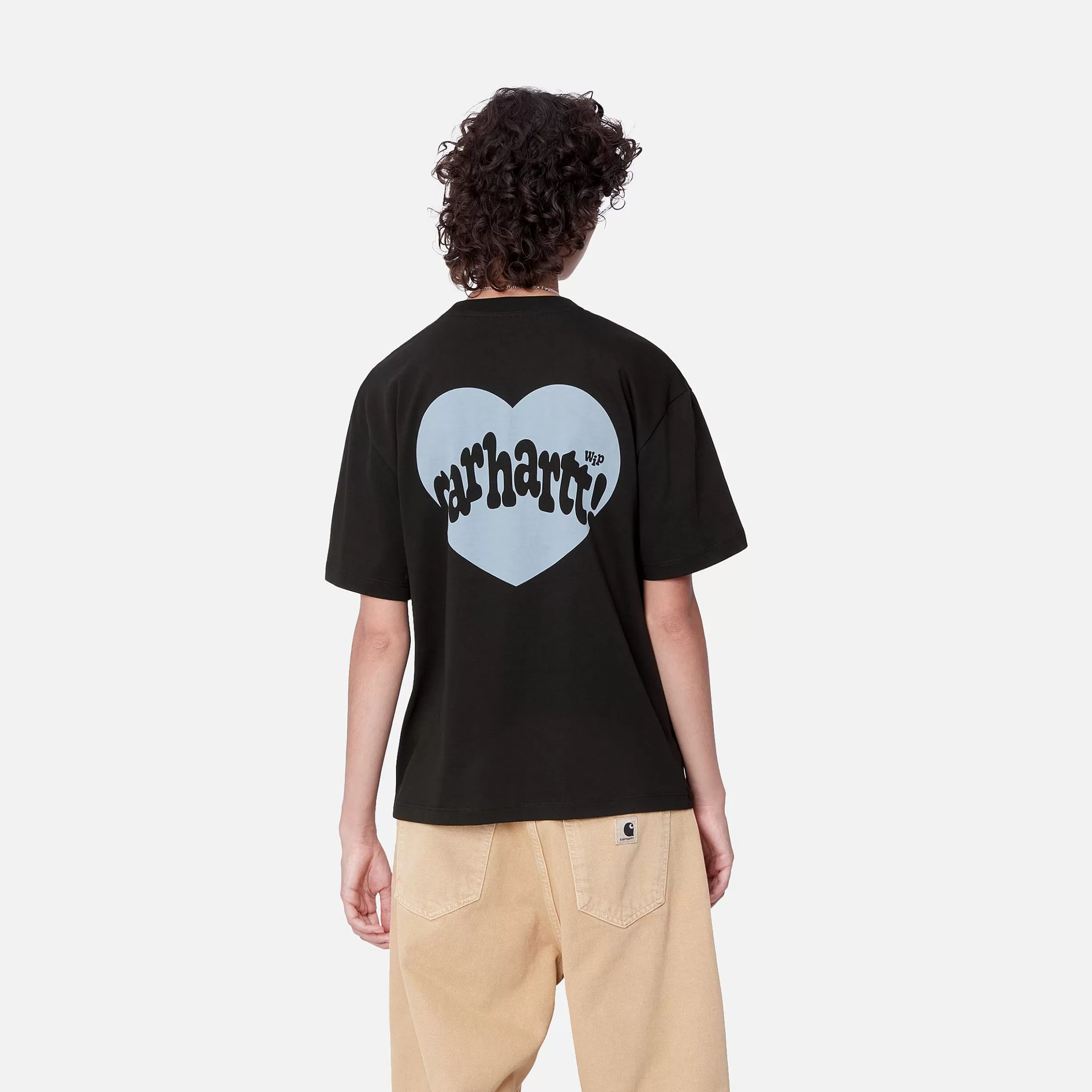 T-Shirts | Carhartt WIP W' S/S Amour T-Shirt Black / Misty Sky