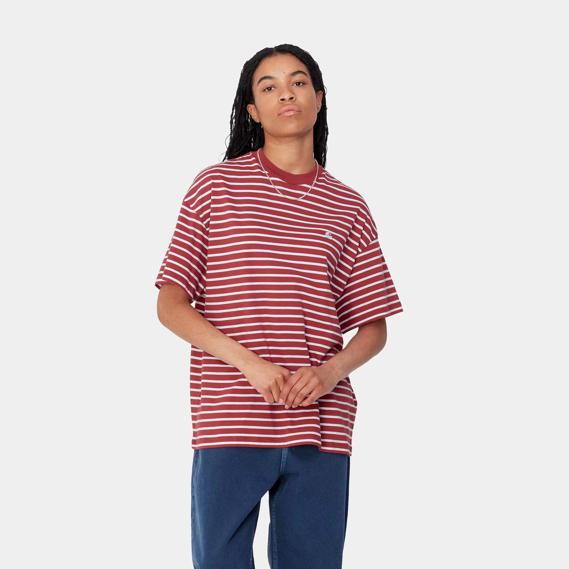 T-Shirts | Carhartt WIP W' S/S Bryna T-Shirt Bryna Stripe, Tuscany / White