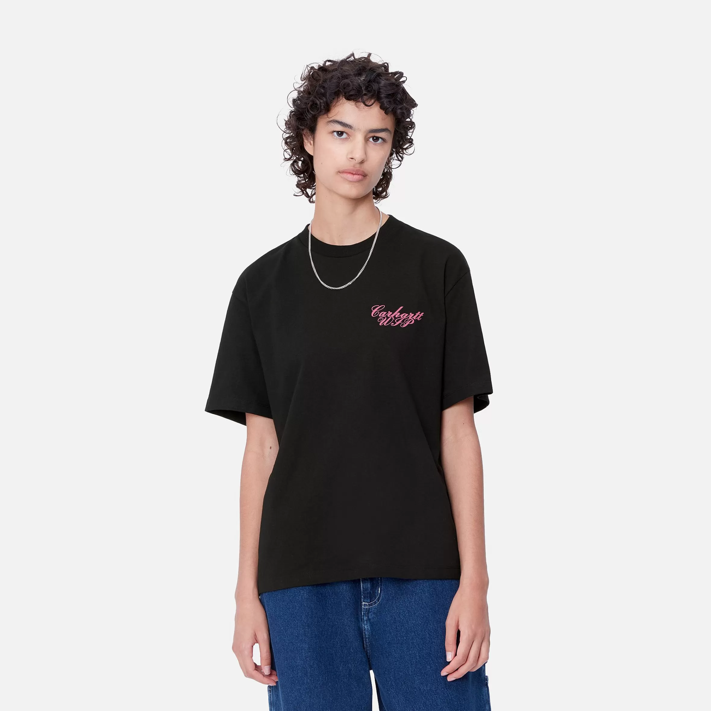 T-Shirts | Carhartt WIP W' S/S Exchange T-Shirt Black / Pink