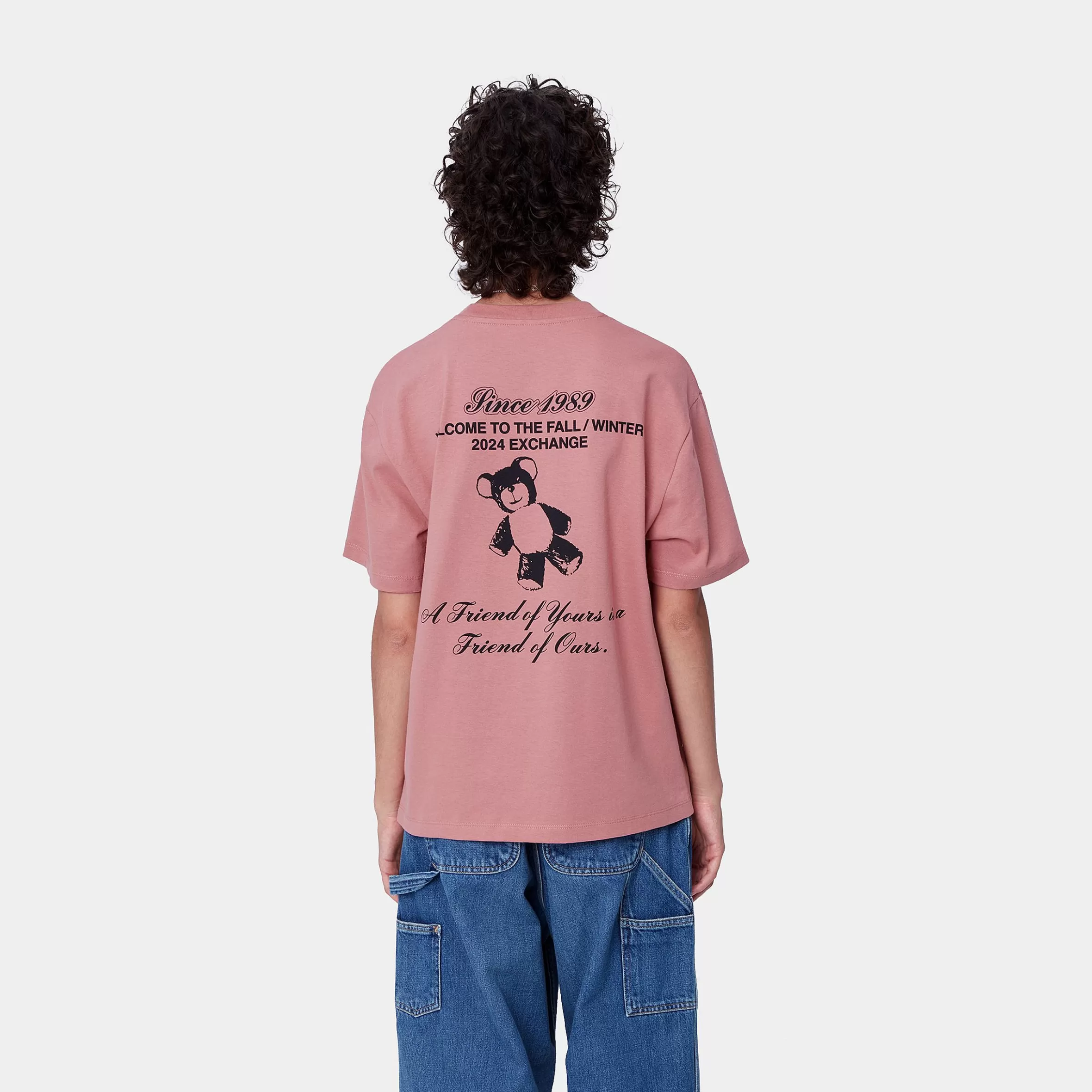 T-Shirts | Carhartt WIP W' S/S Exchange T-Shirt Dusty Rose / Black