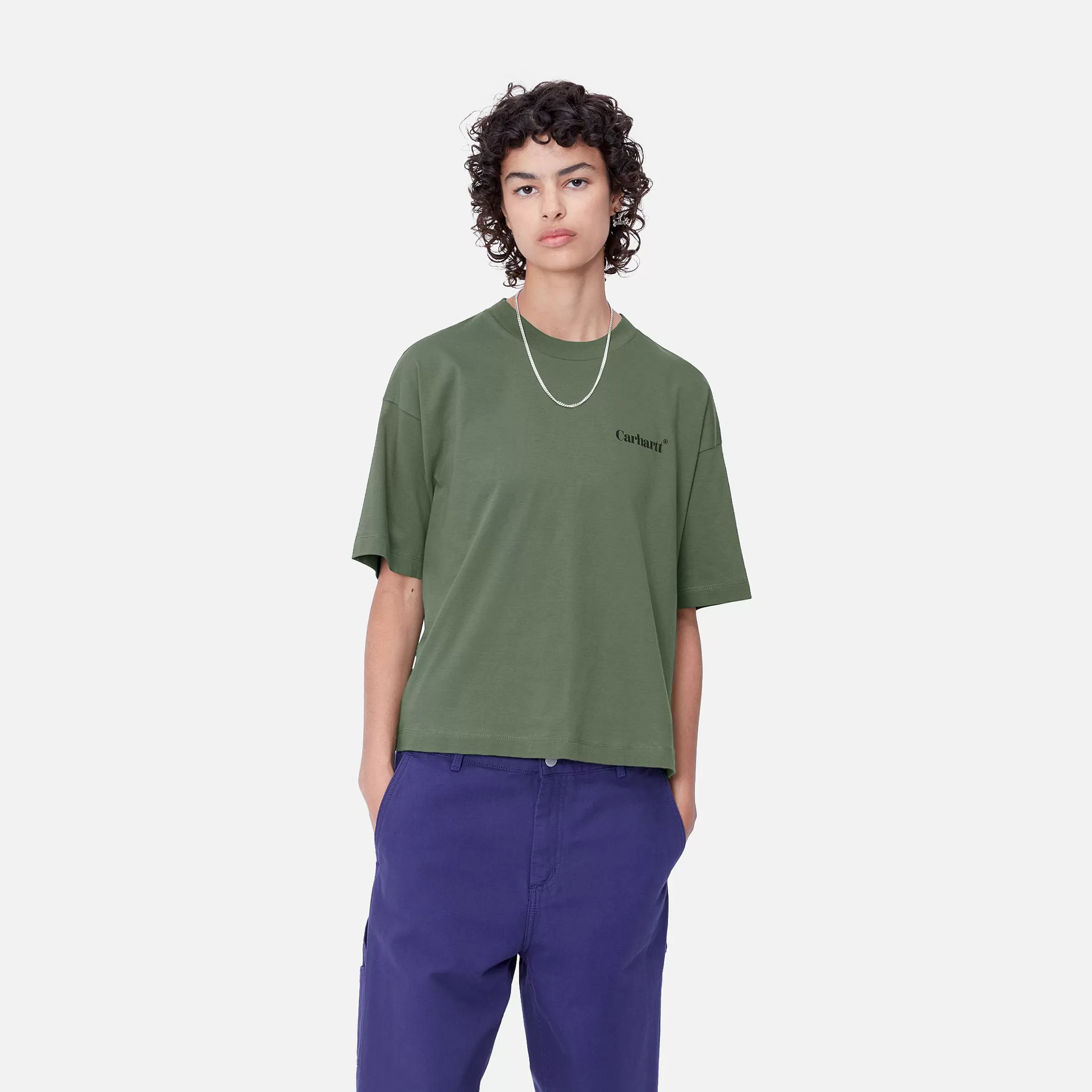 T-Shirts | Carhartt WIP W' S/S Fold Leo T-Shirt Duck Green