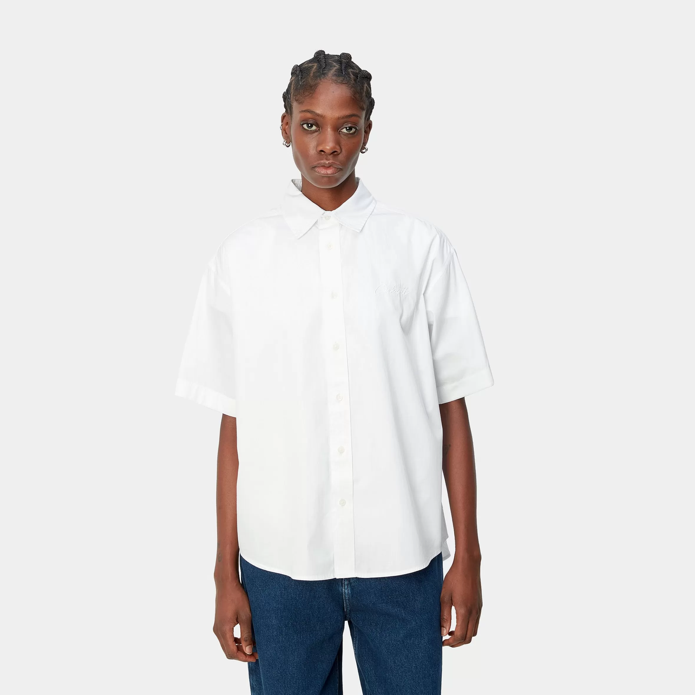 Camisas | Carhartt WIP W' S/S Jaxon Shirt White / White