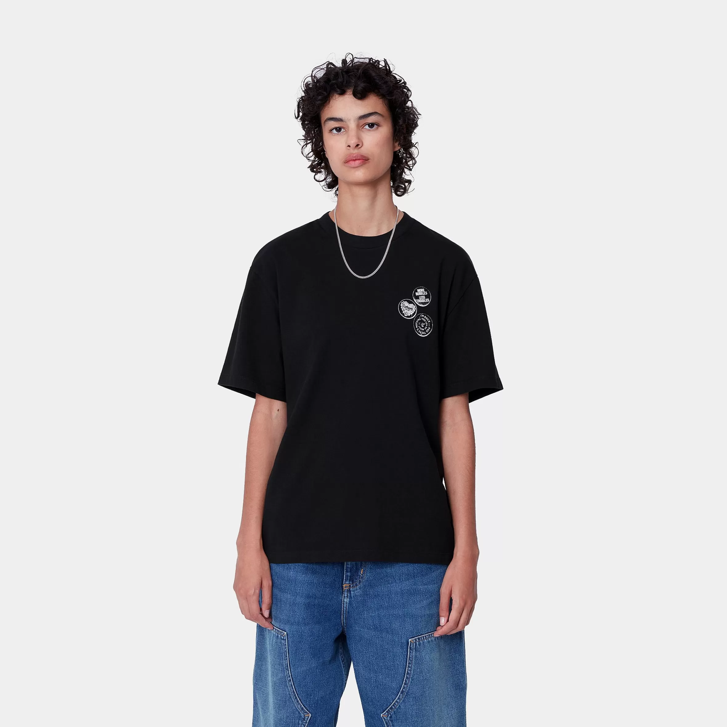 T-Shirts | Carhartt WIP W' S/S Pins T-Shirt Black / White