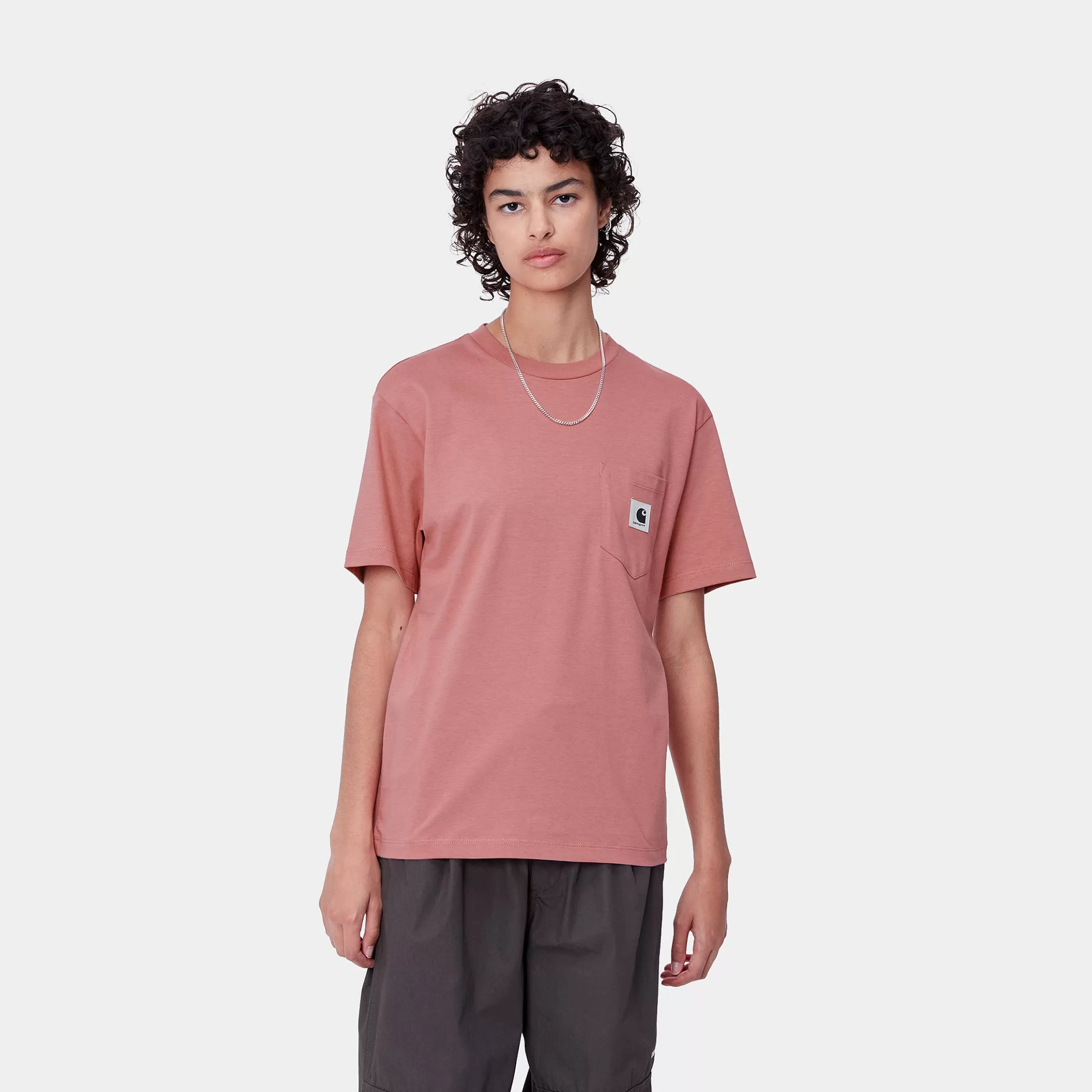 T-Shirts | Carhartt WIP W' S/S Pocket T-Shirt Dusty Rose