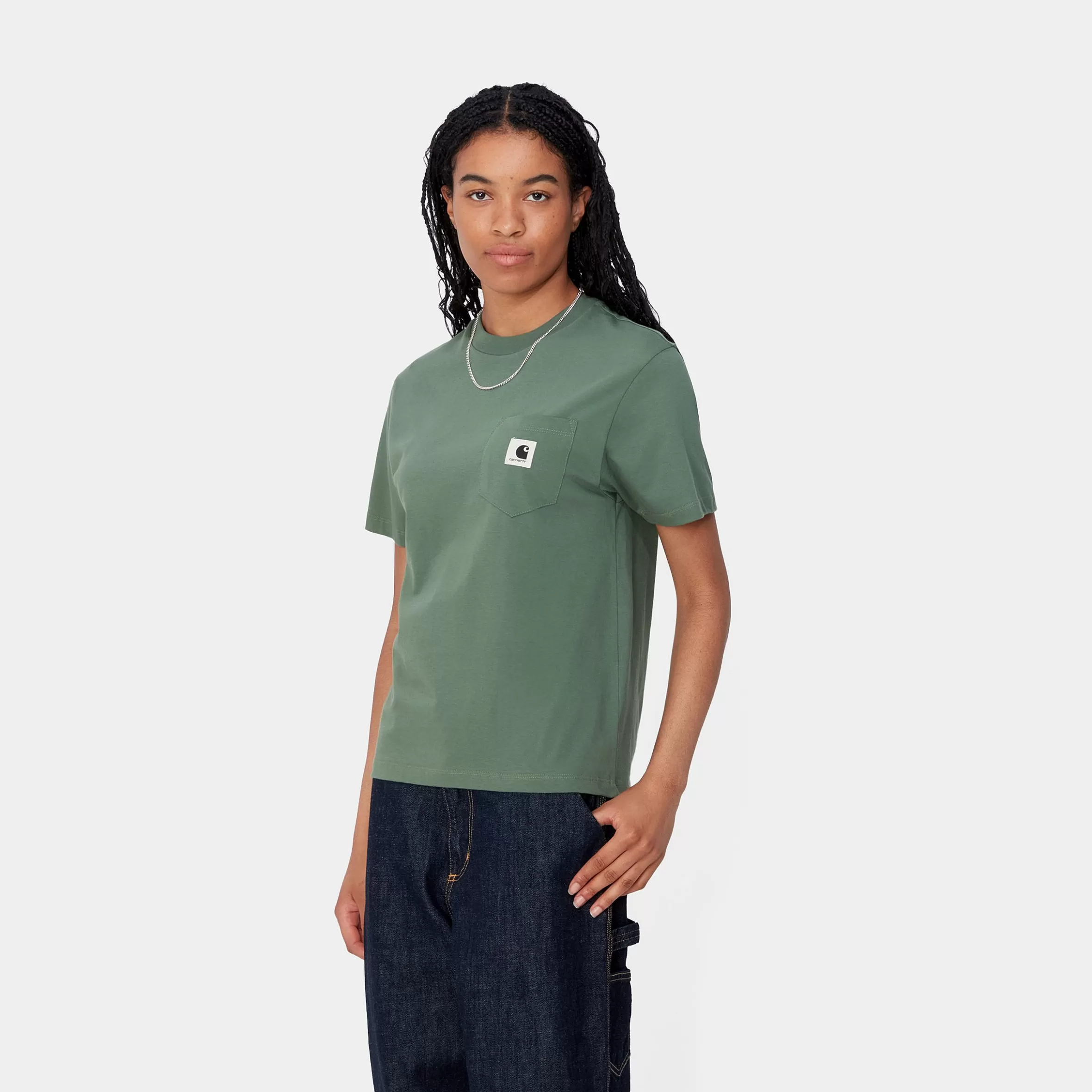 T-Shirts | Carhartt WIP W' S/S Pocket T-Shirt Duck Green