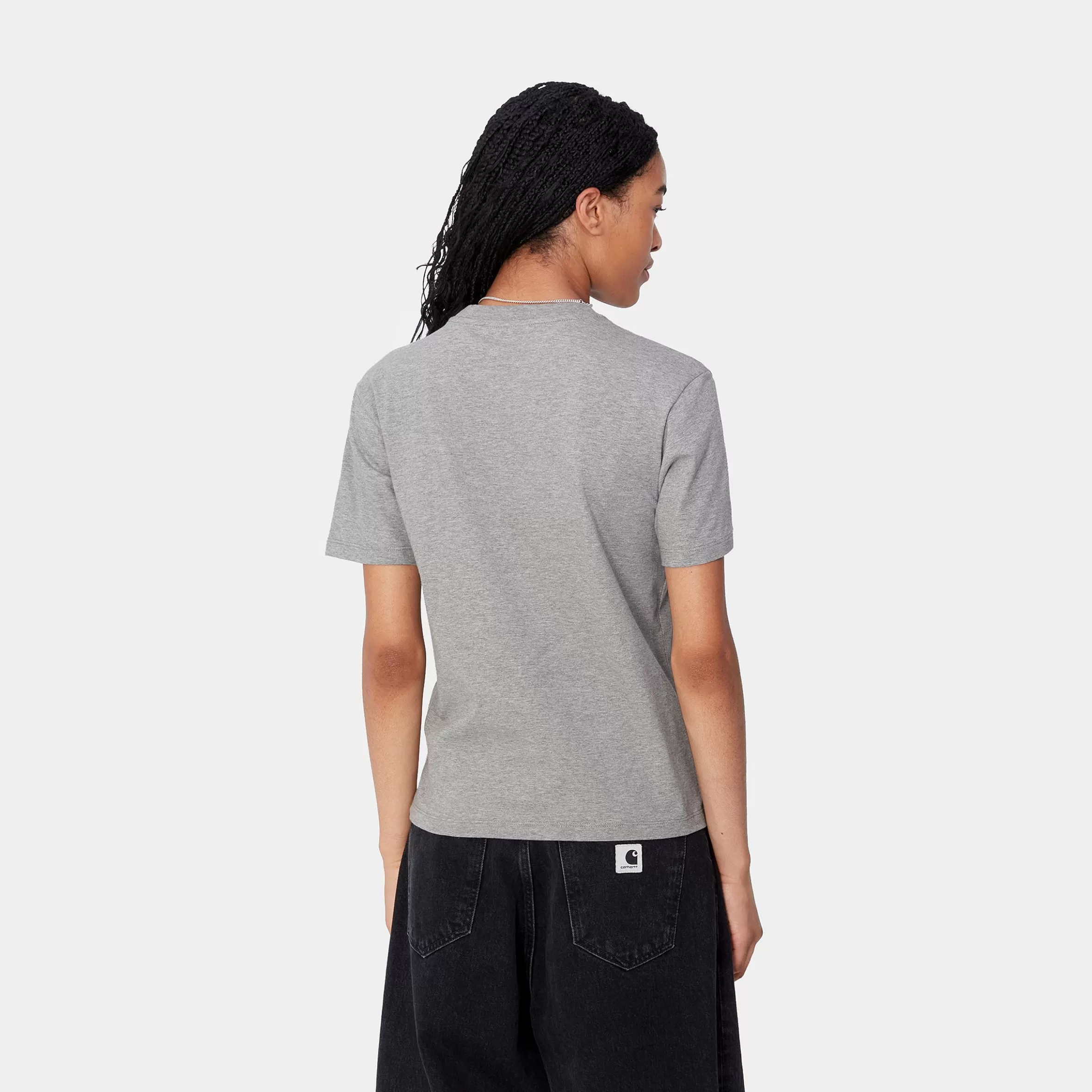 T-Shirts | Carhartt WIP W' S/S Pocket T-Shirt Grey Heather