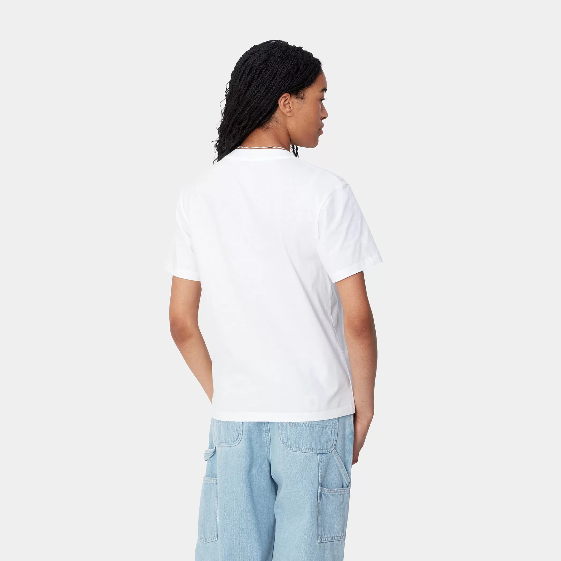 T-Shirts | Carhartt WIP W' S/S Script Embroidery T-Shirt White / Black