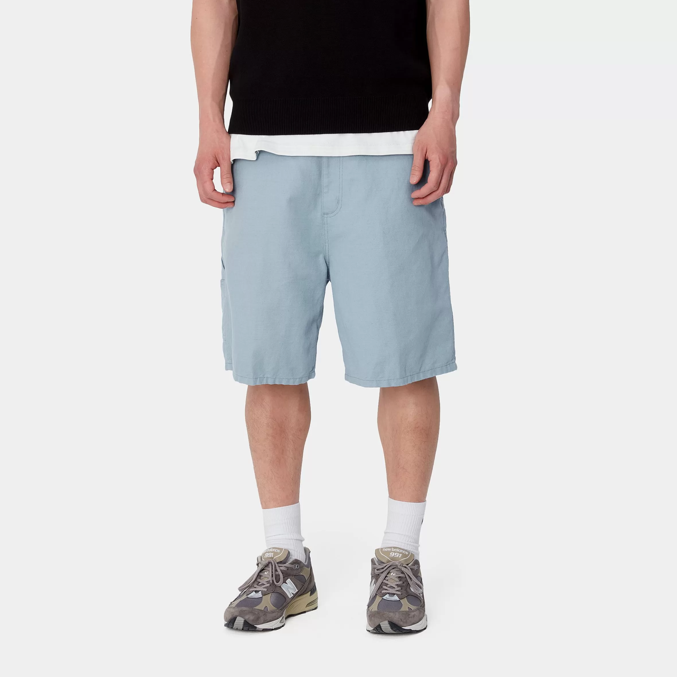 Calções E Banho | Carhartt WIP Walter Single Knee Short Misty Sky