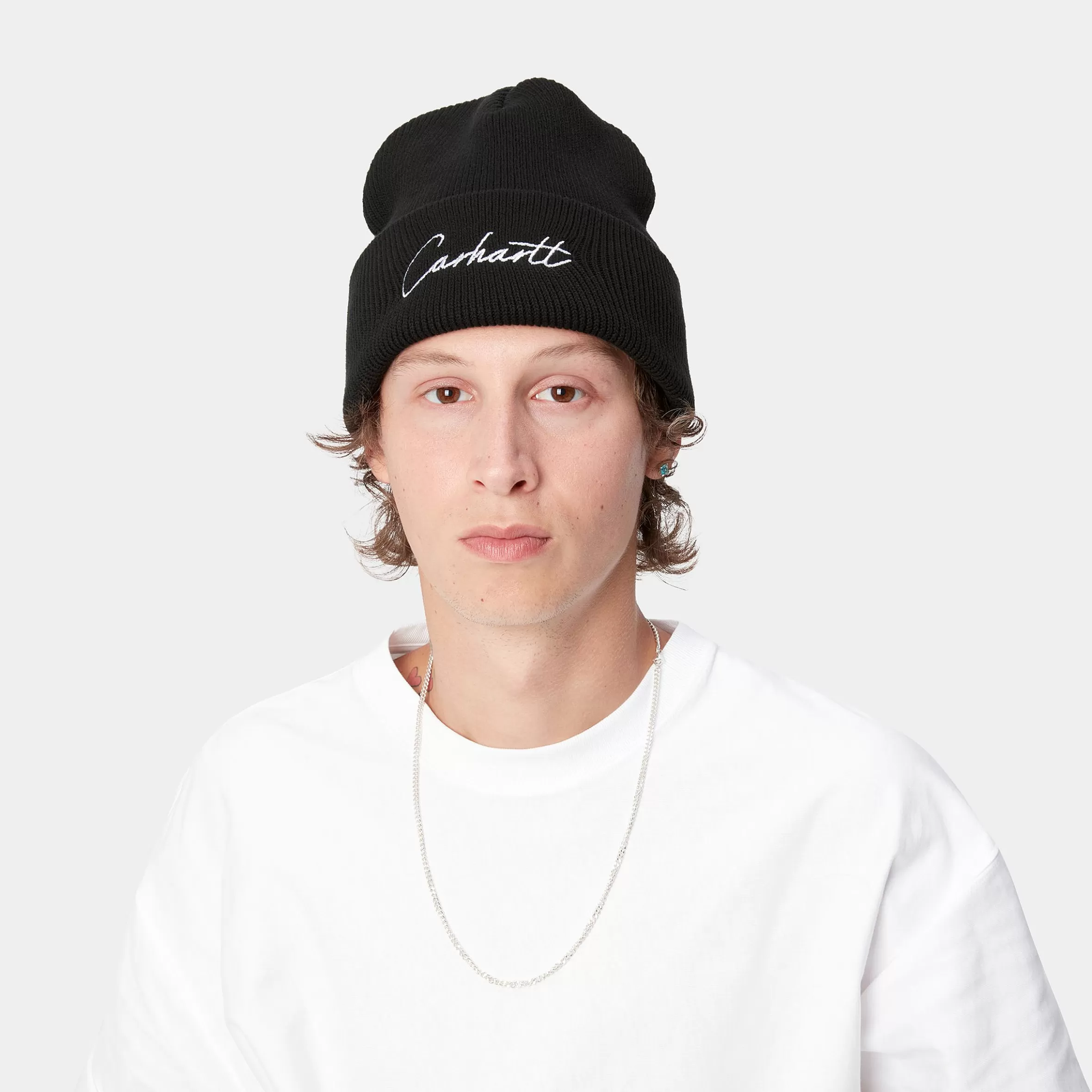 Acessórios | Bonnets | Carhartt WIP Watcher Beanie Black / White