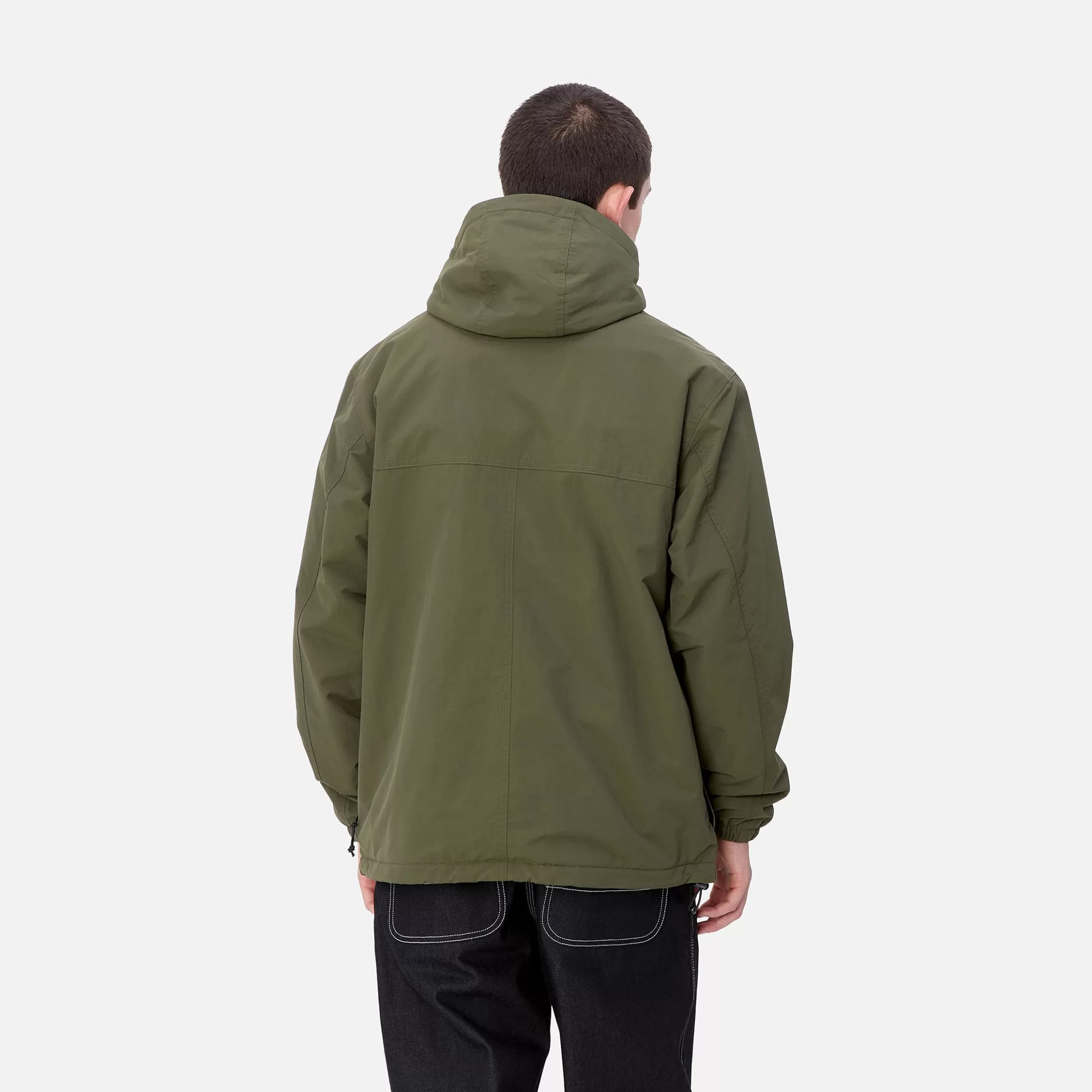 Blusões E Coletes | Carhartt WIP Windbreaker Pullover (Winter) Office Green / White